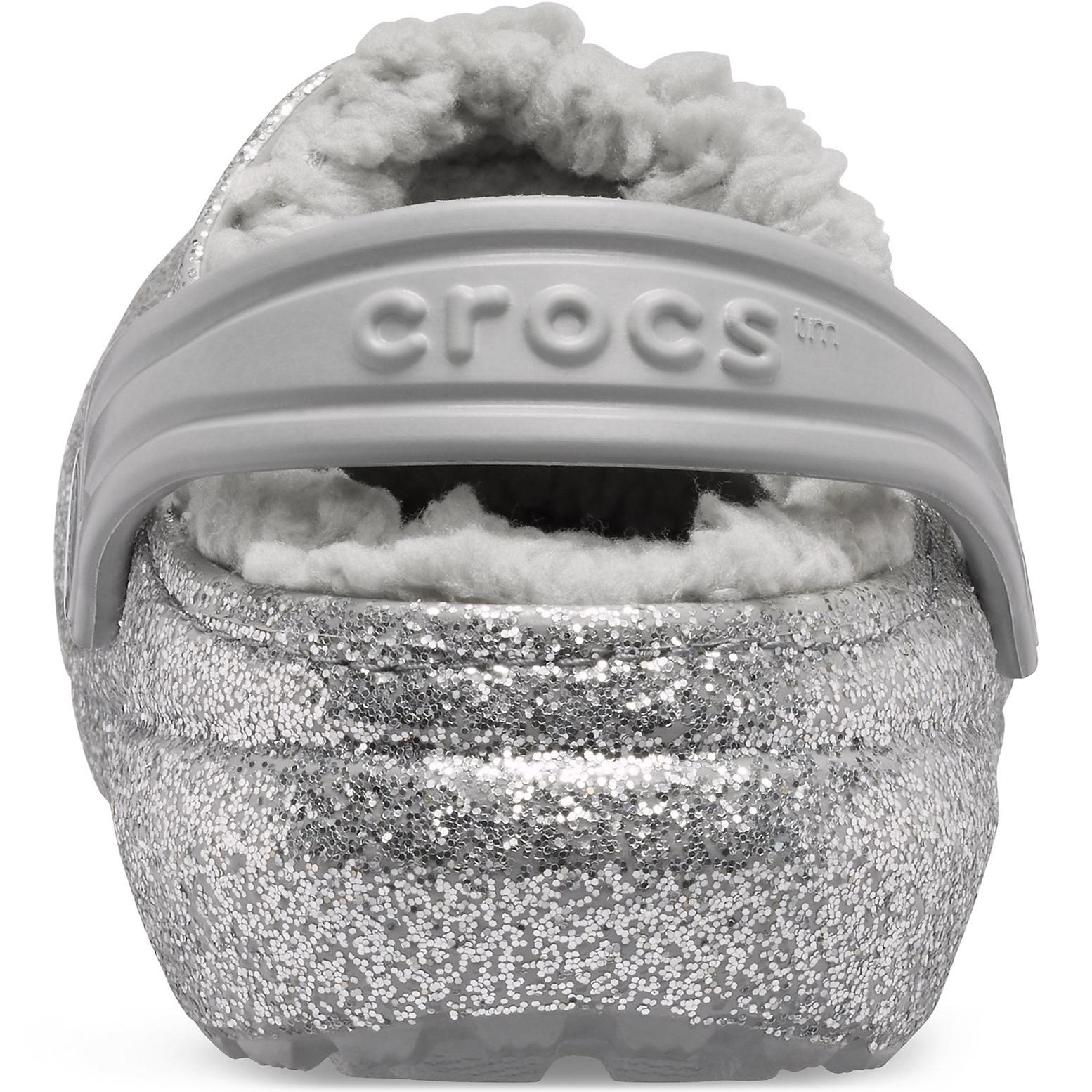 Crocs Classic Glitter Lined Clog Sandals