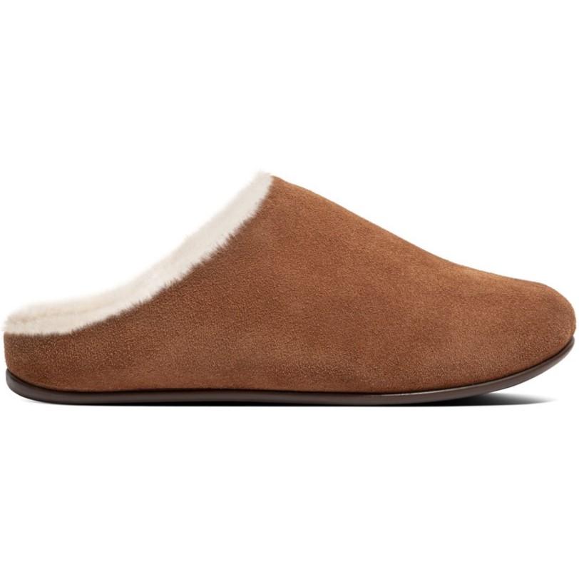 Fitflop Chrissie Shearling-Lined Suede Slippers