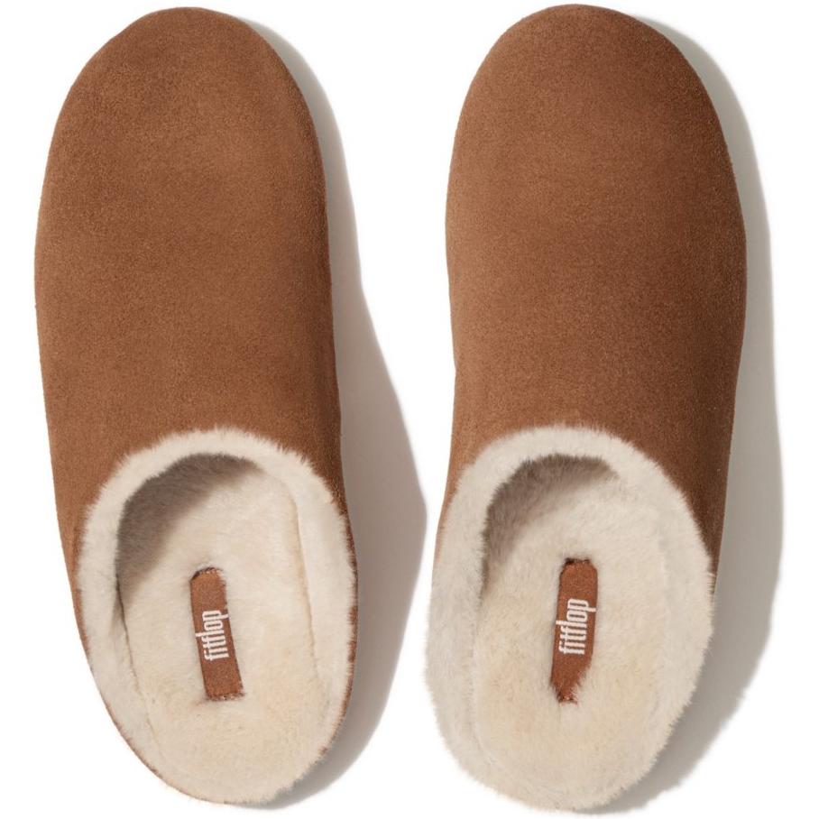 Fitflop Chrissie Shearling-Lined Suede Slippers
