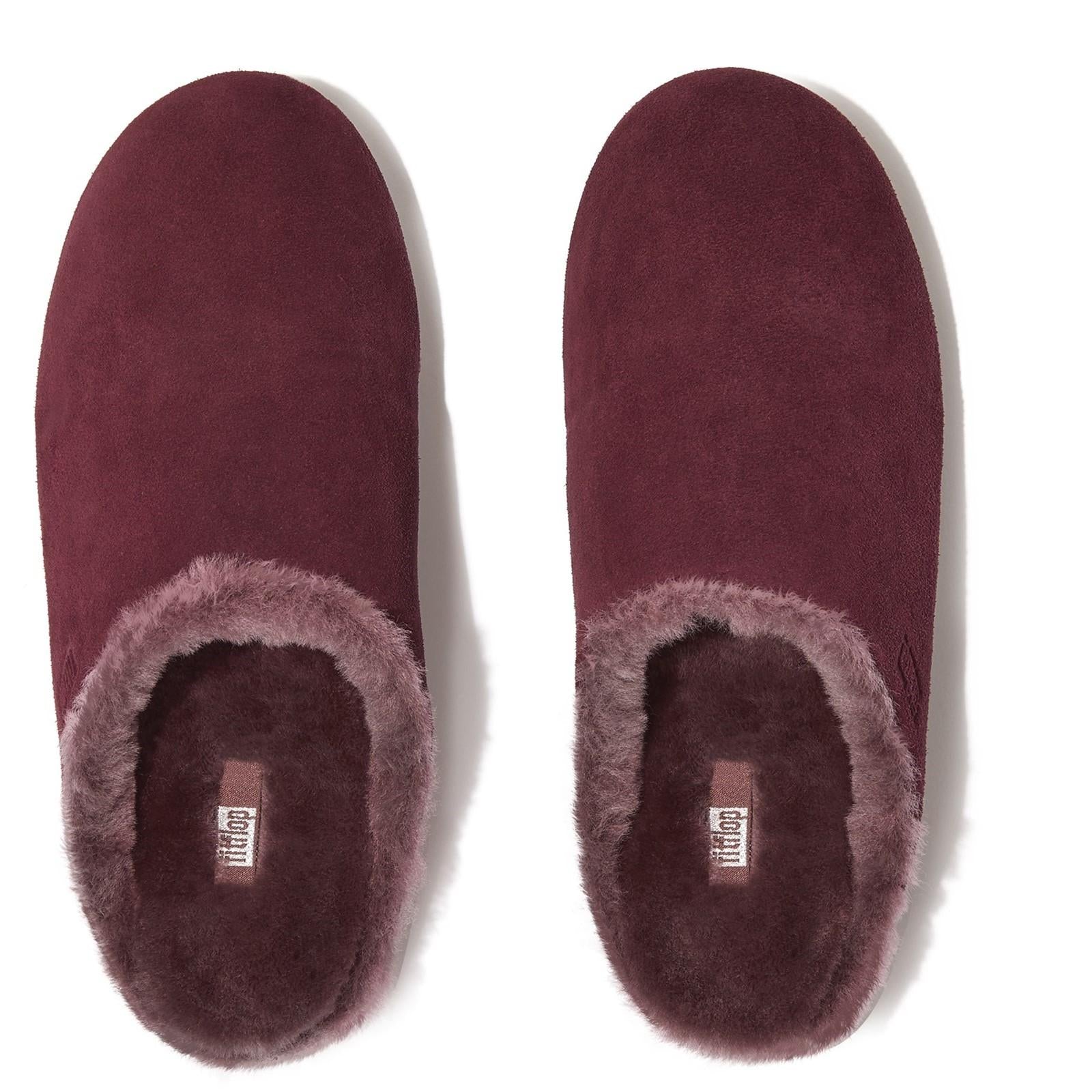 Fitflop Chrissie Shearling-Lined Suede Slippers