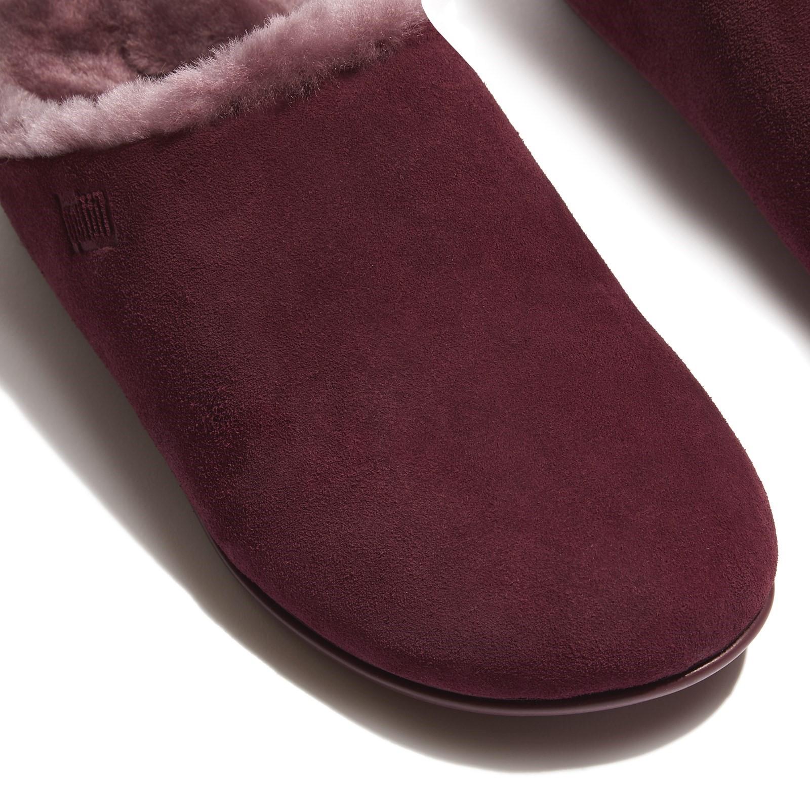 Fitflop Chrissie Shearling-Lined Suede Slippers