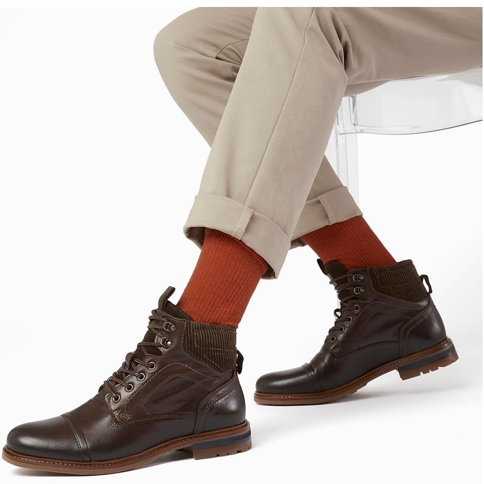 Dune London Candor Toe Cap Worker Boots