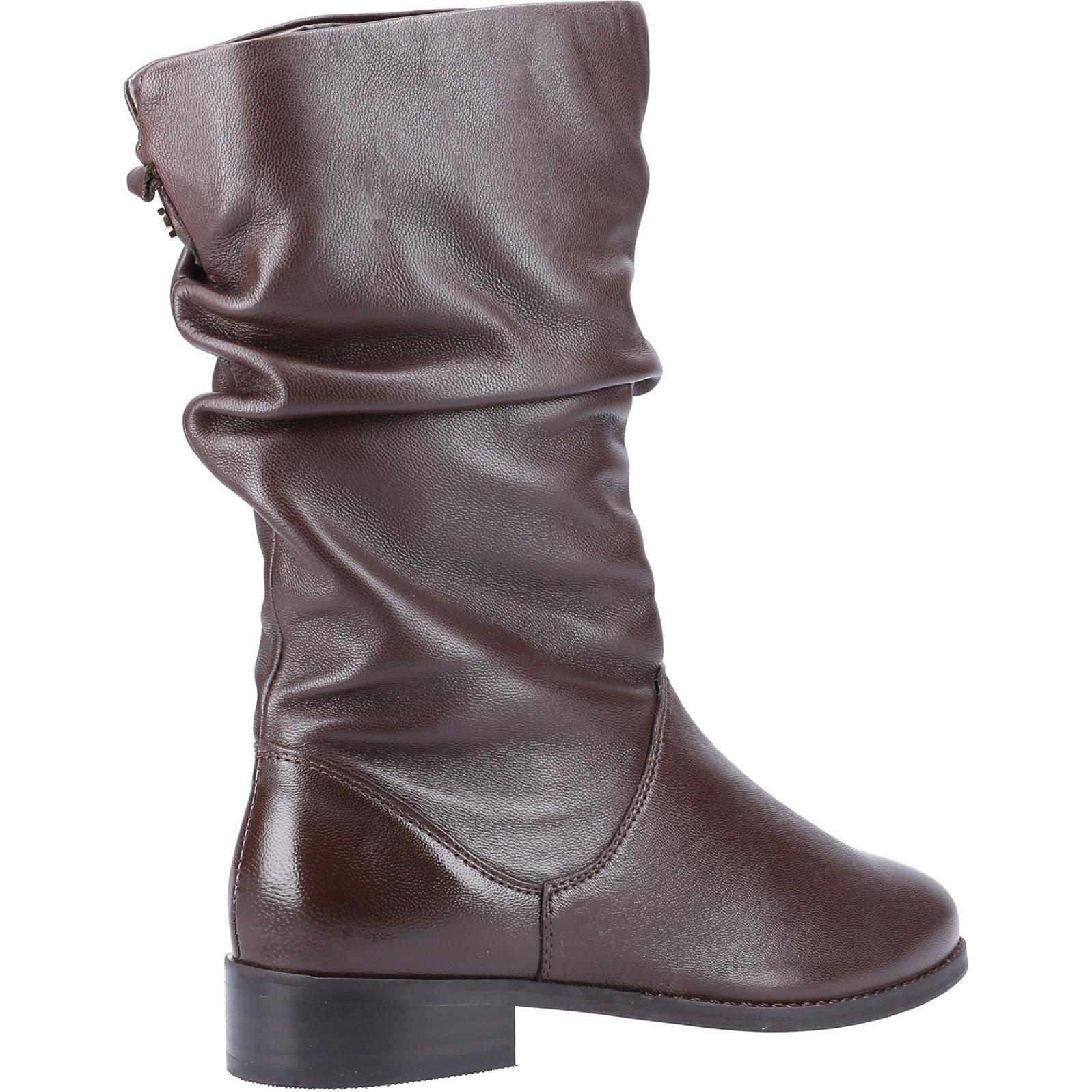 Dune London Rosalindas Ruched Calf Boots