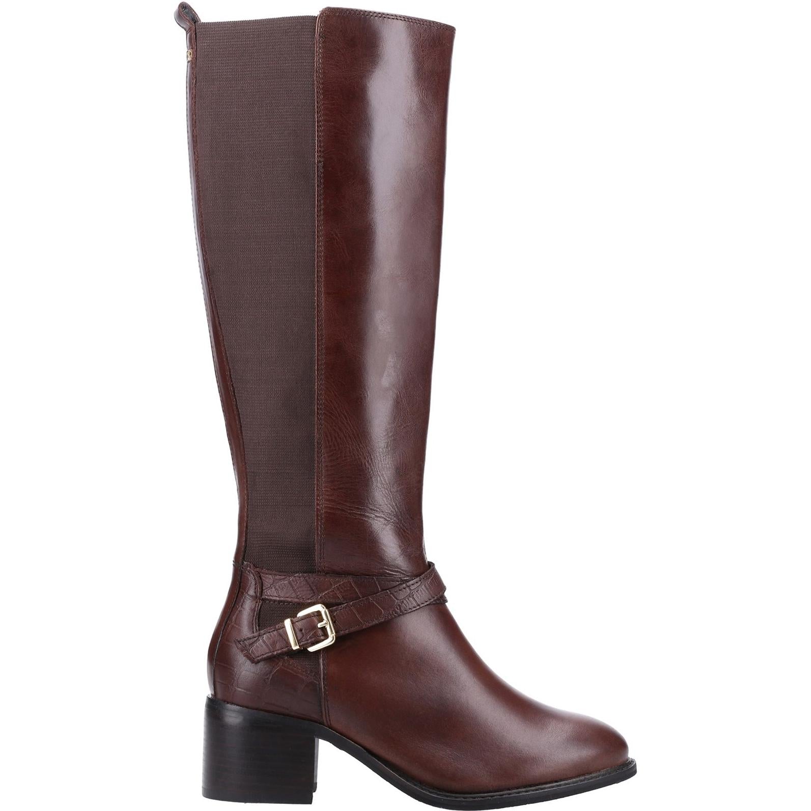 Dune London Tildings Strap Detail High Leg Boot