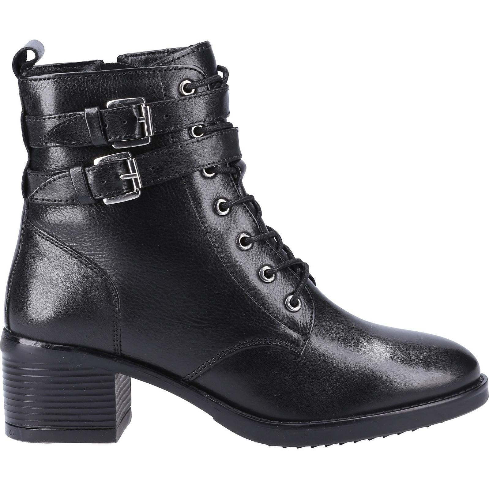 Dune London Paxan Buckle Detail Heeled Boot