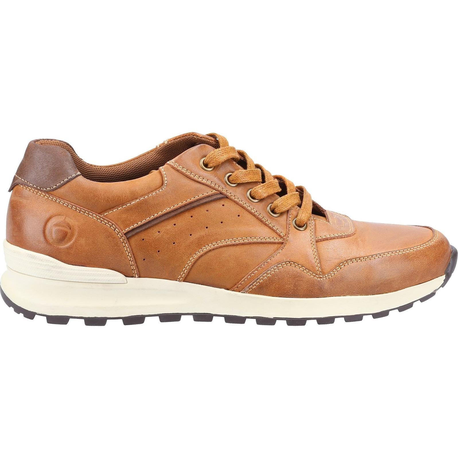 Cotswold Epney Leather Lace Trainer