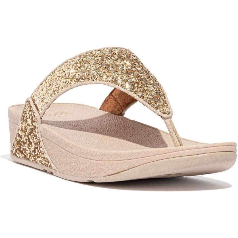 Fitflop Lulu Glitter Toe-Post Sandals