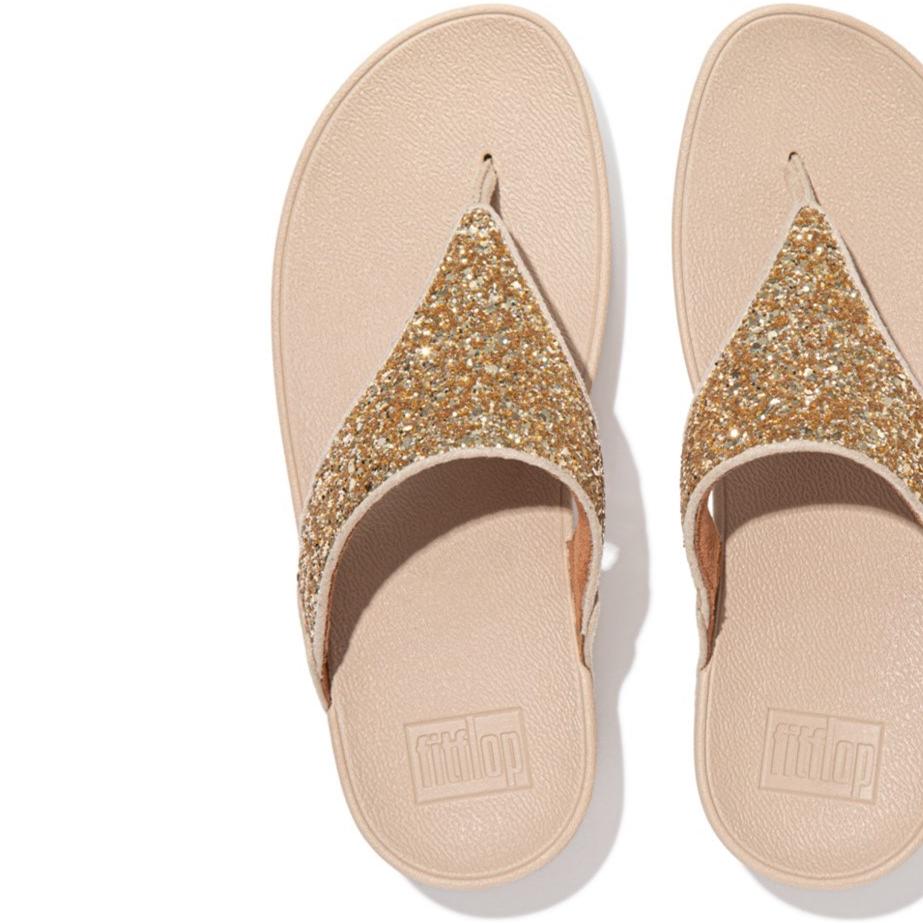 Fitflop Lulu Glitter Toe-Post Sandals