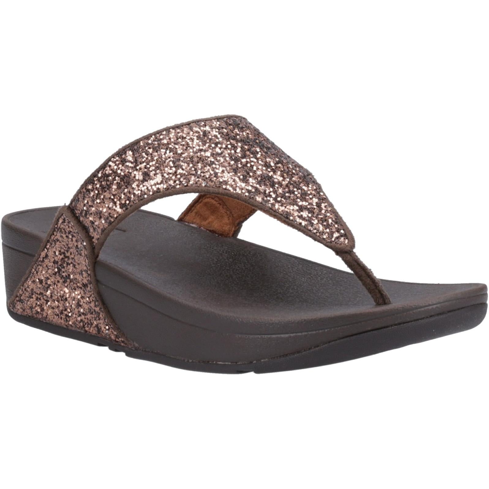Fitflop Lulu Glitter Toe-Post Sandals