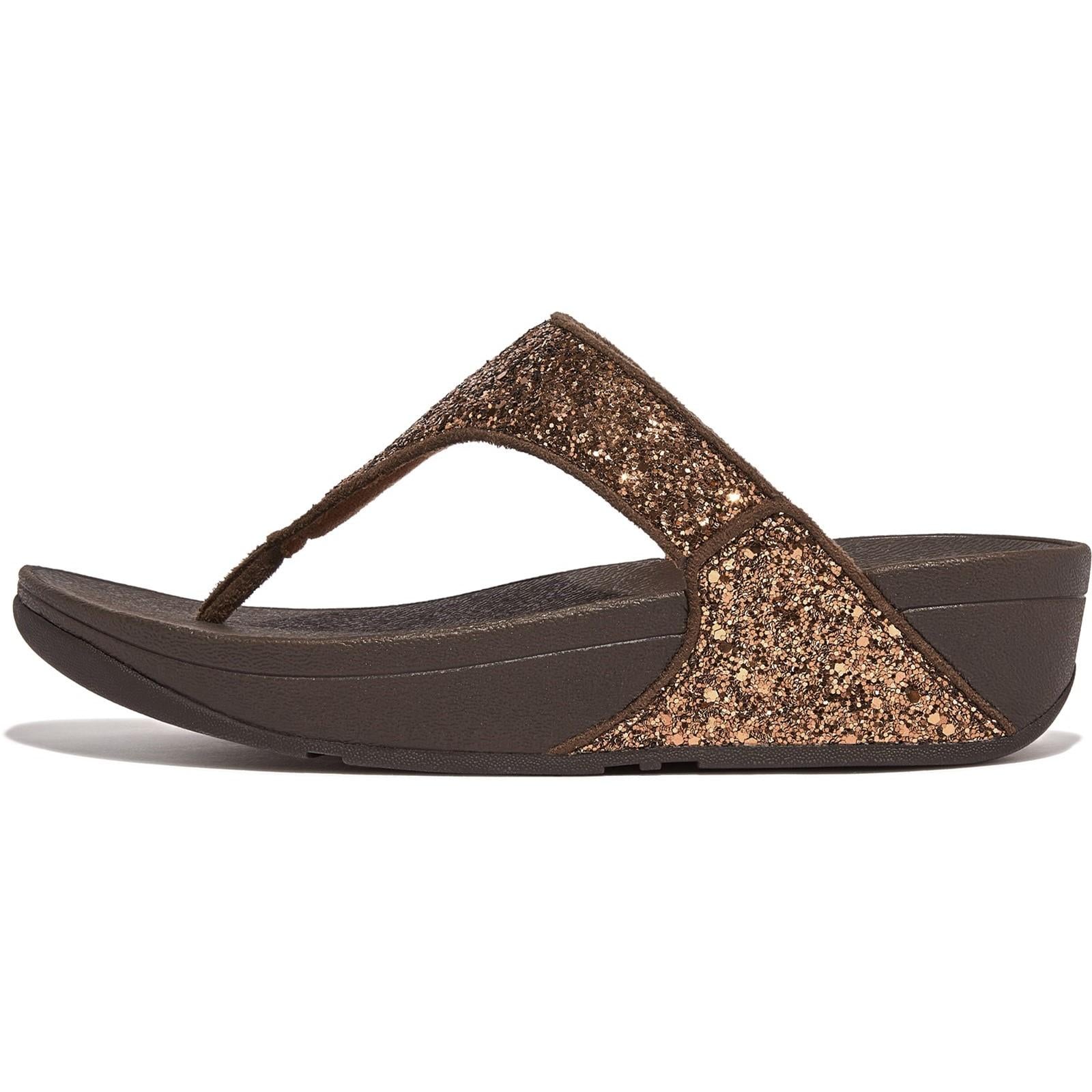 Fitflop Lulu Glitter Toe-Post Sandals
