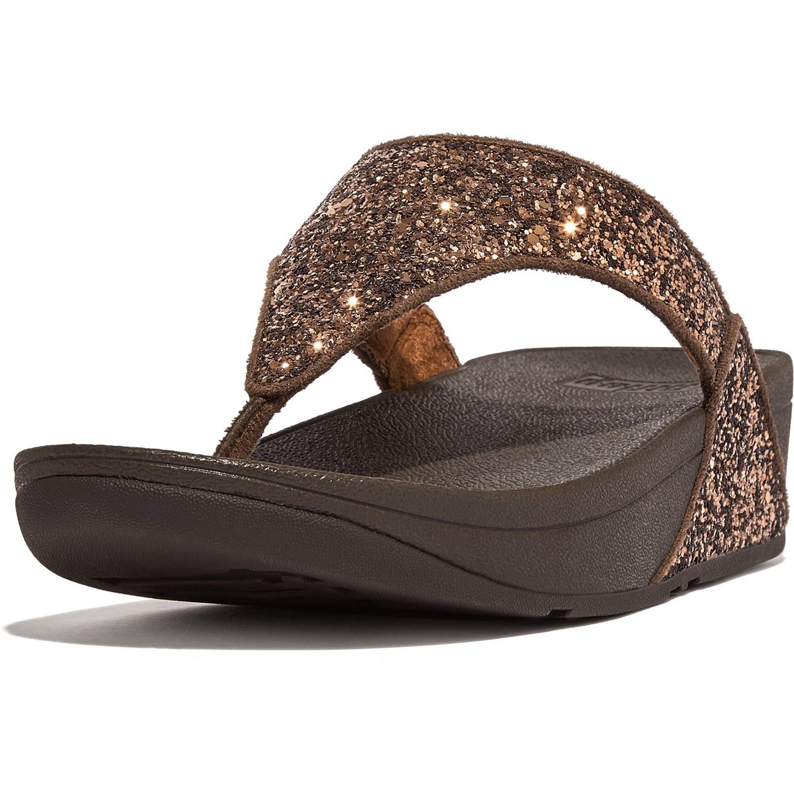 Fitflop Lulu Glitter Toe-Post Sandals