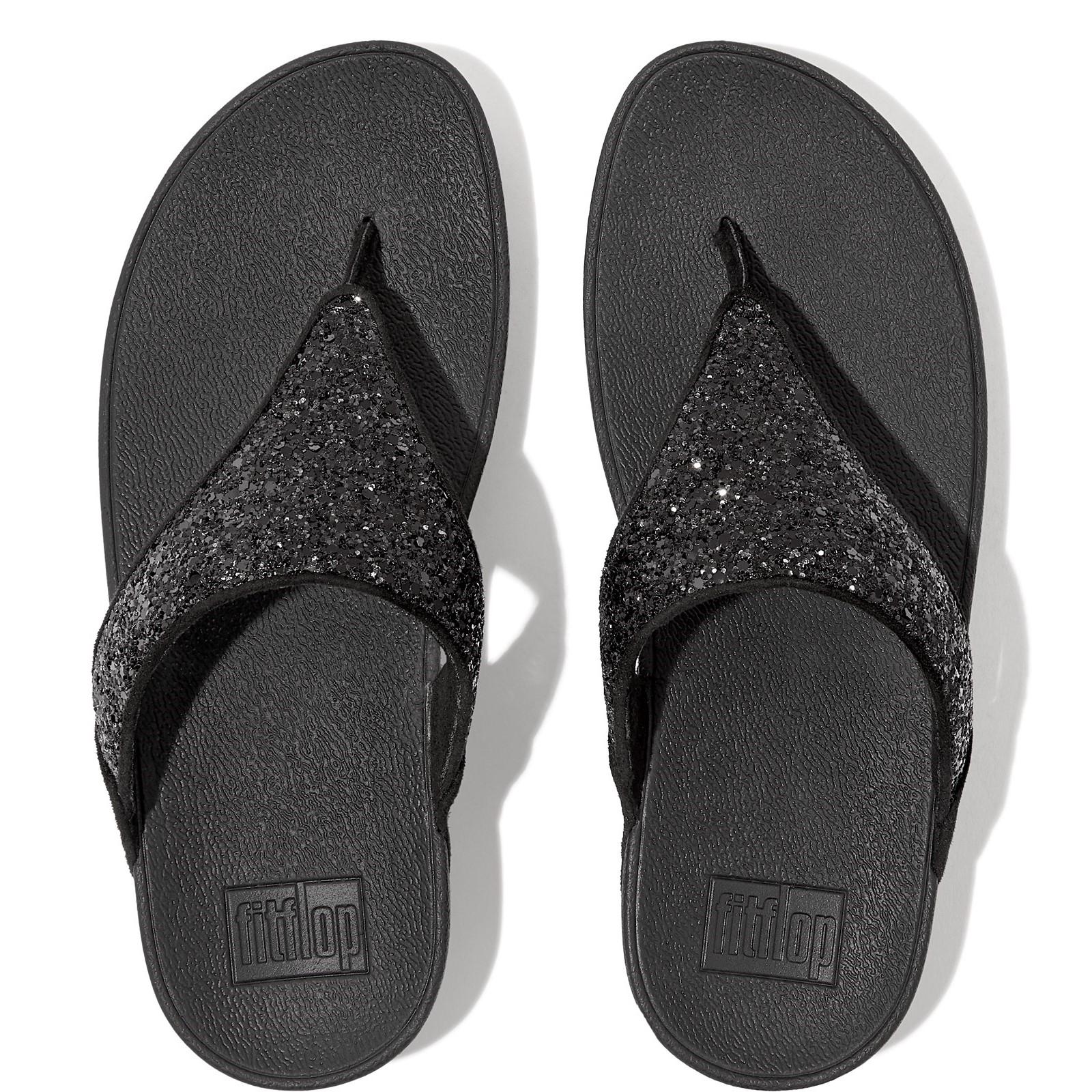 Fitflop Lulu Glitter Toe-Post Sandals