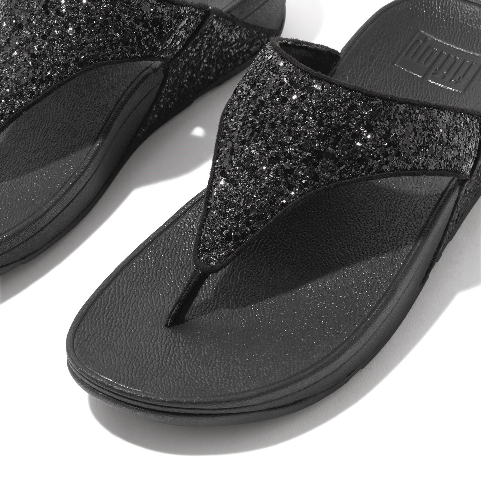 Fitflop Lulu Glitter Toe-Post Sandals