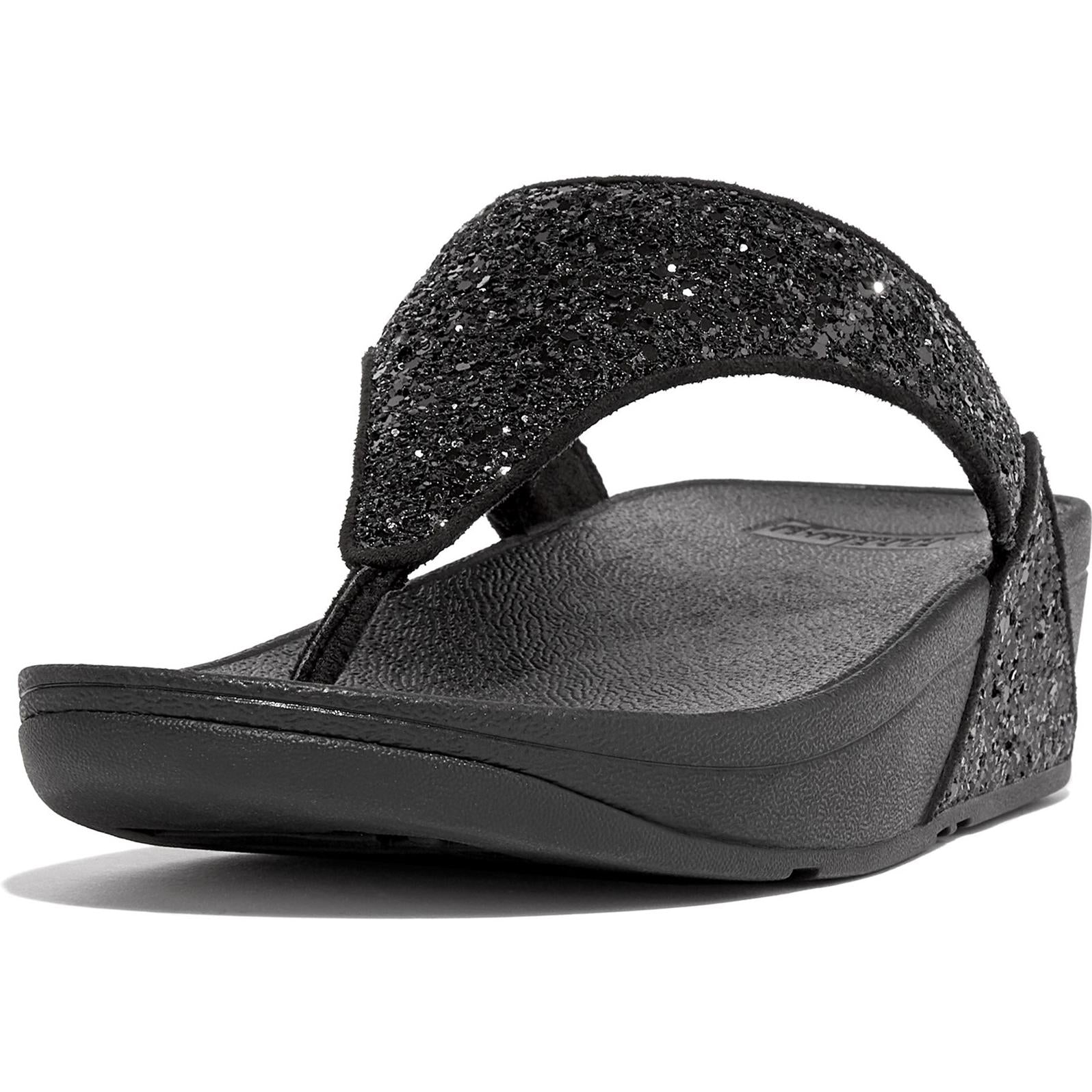 Fitflop Lulu Glitter Toe-Post Sandals