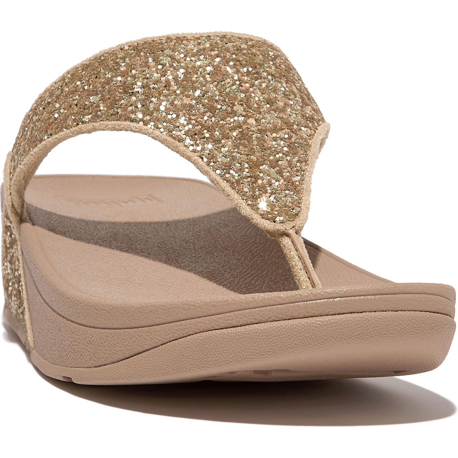 Fitflop Lulu Glitter Toe-Post Sandals