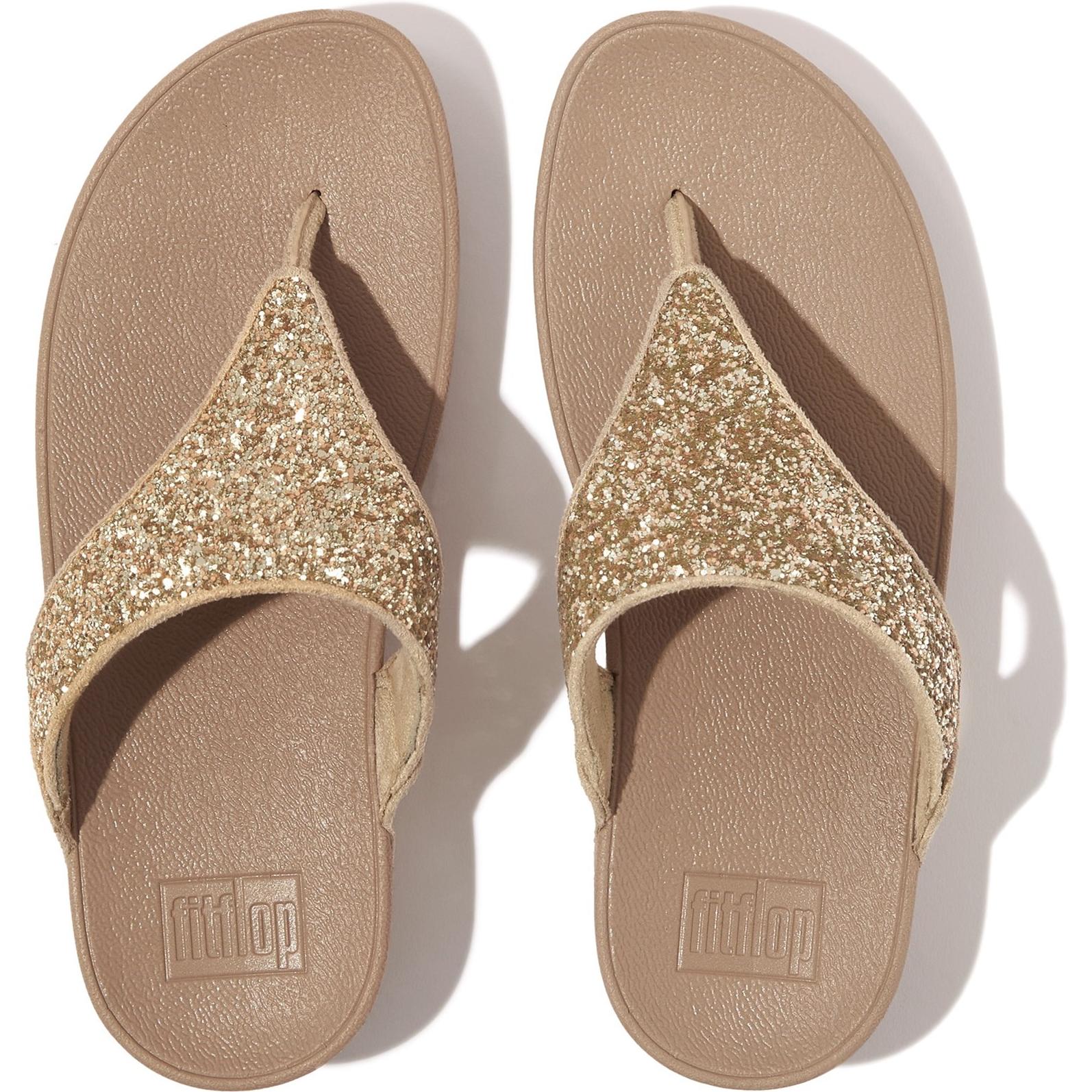 Fitflop Lulu Glitter Toe-Post Sandals