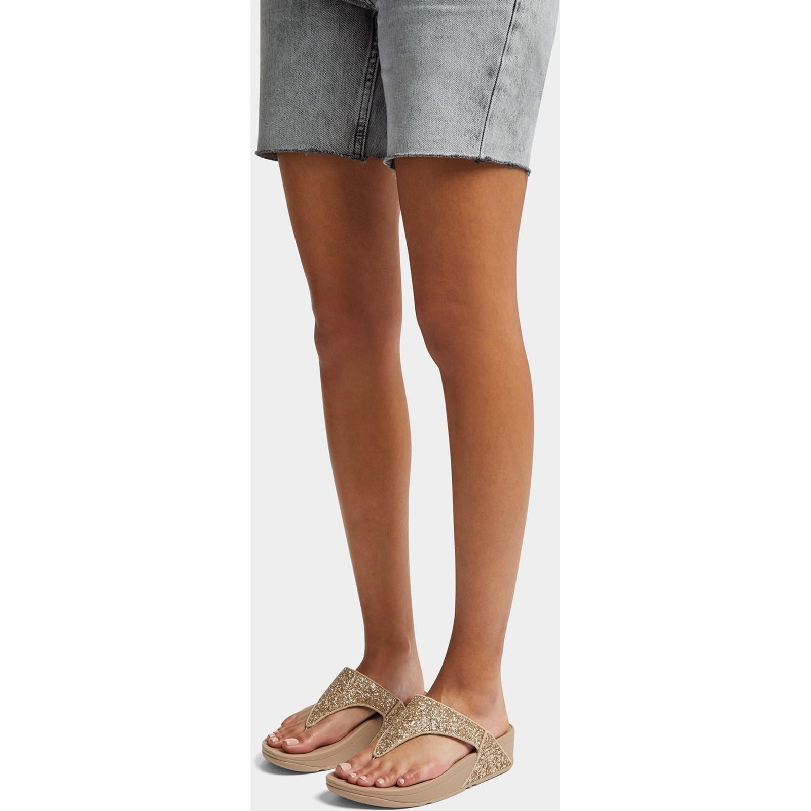 Fitflop Lulu Glitter Toe-Post Sandals