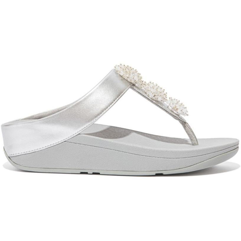 Fit Flop Fino Bead-Cluster Toe-Post Sandals