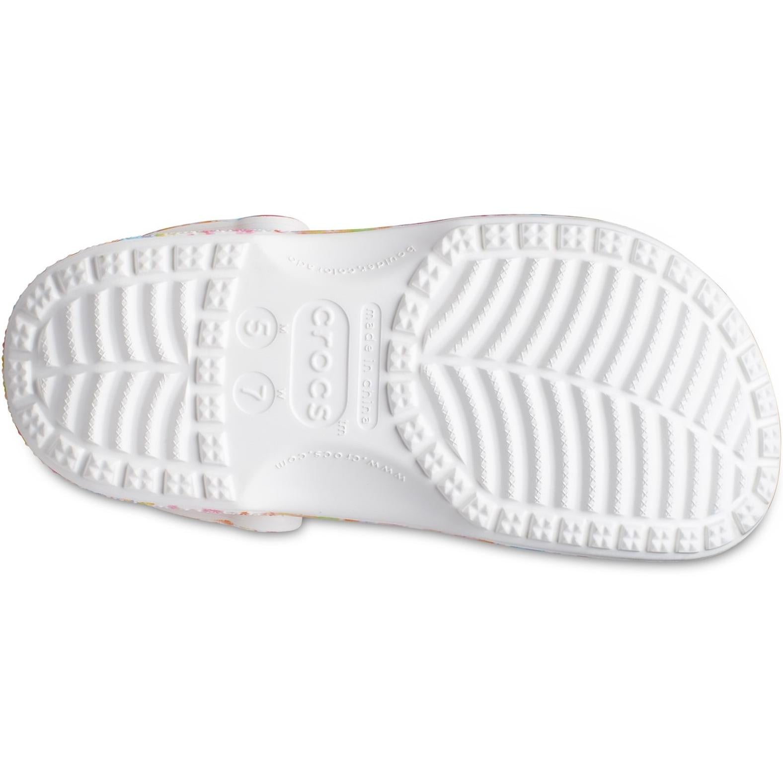 Crocs Classic Tie-Dye Graphic Clog Sandals