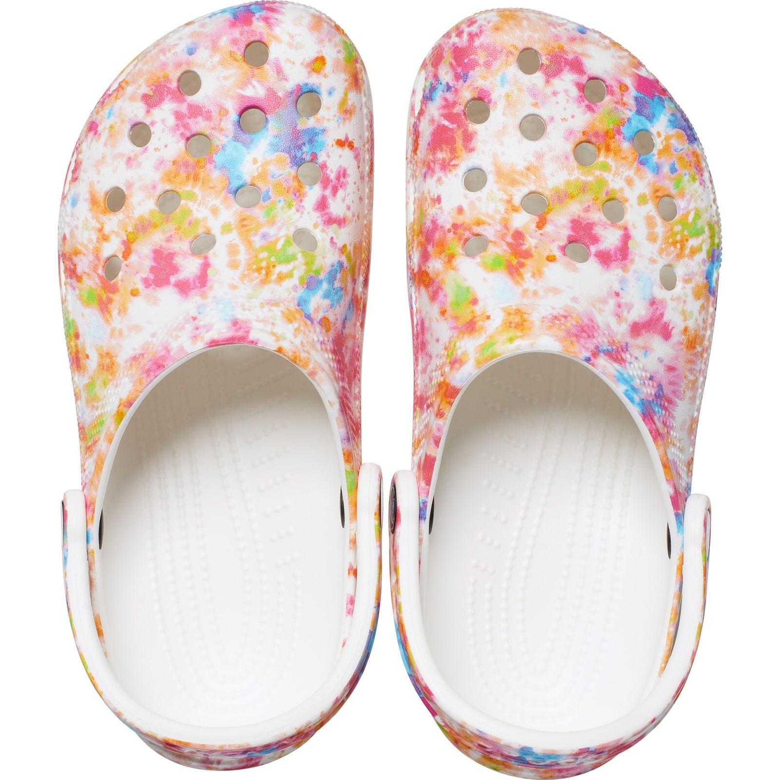 Crocs Classic Tie-Dye Graphic Clog Sandals