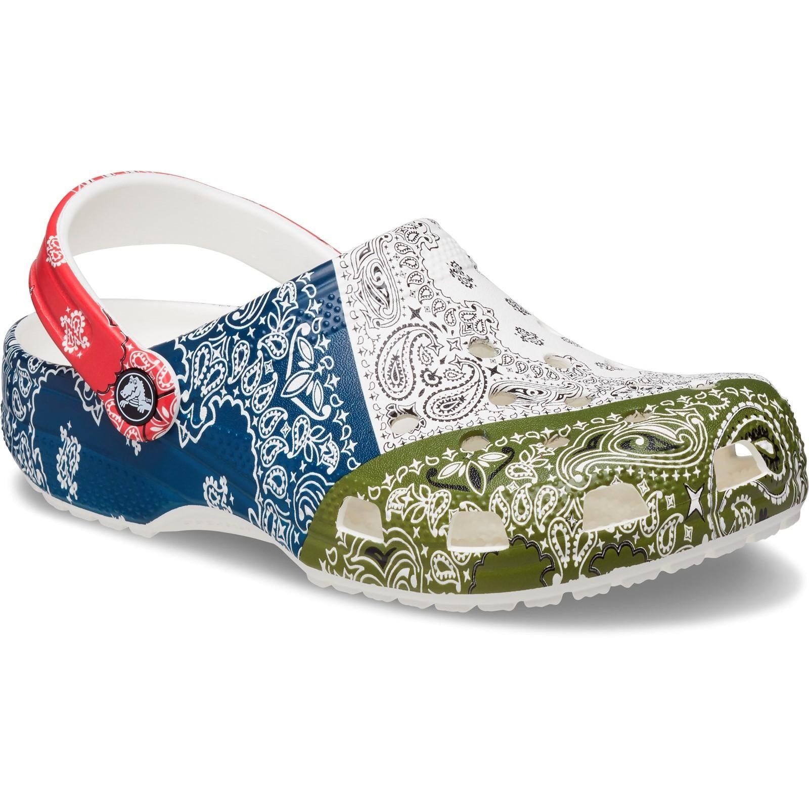 Crocs Classic Bandana Print Clog Sandals