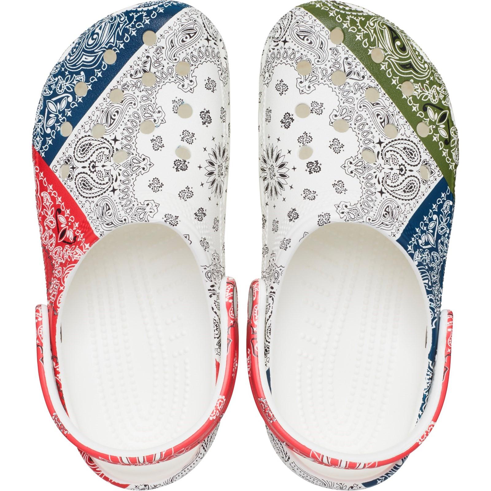 Crocs Classic Bandana Print Clog Sandals