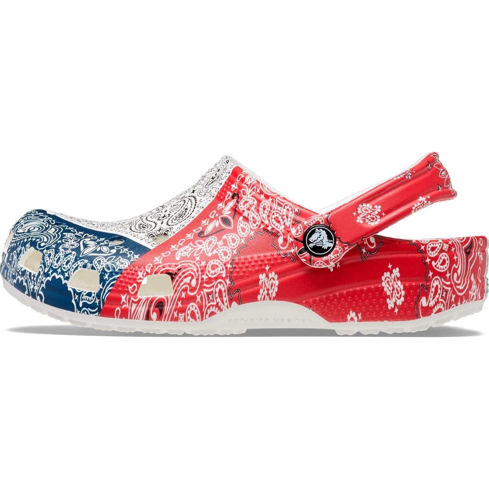 Crocs Classic Bandana Print Clog Sandals