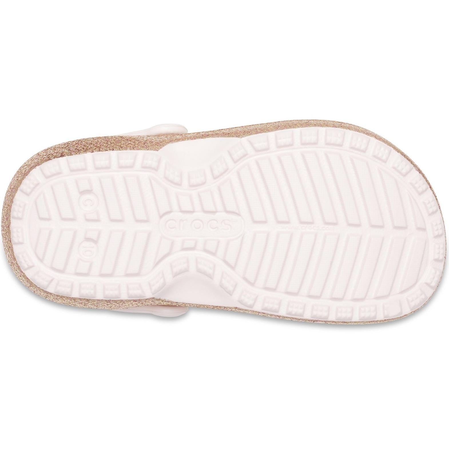 Crocs Toddlers' Classic Glitter Lined Clog Sandals
