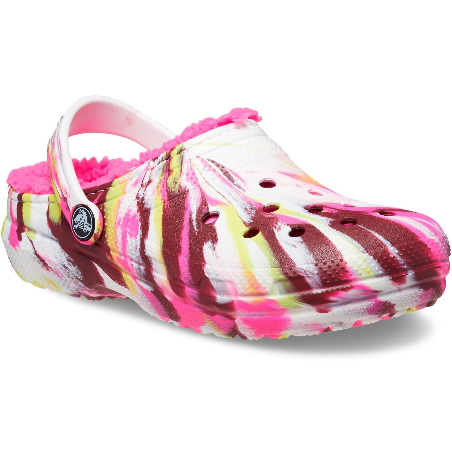 Crocs Toddler Classic Lined Marbled Clog Sandals
