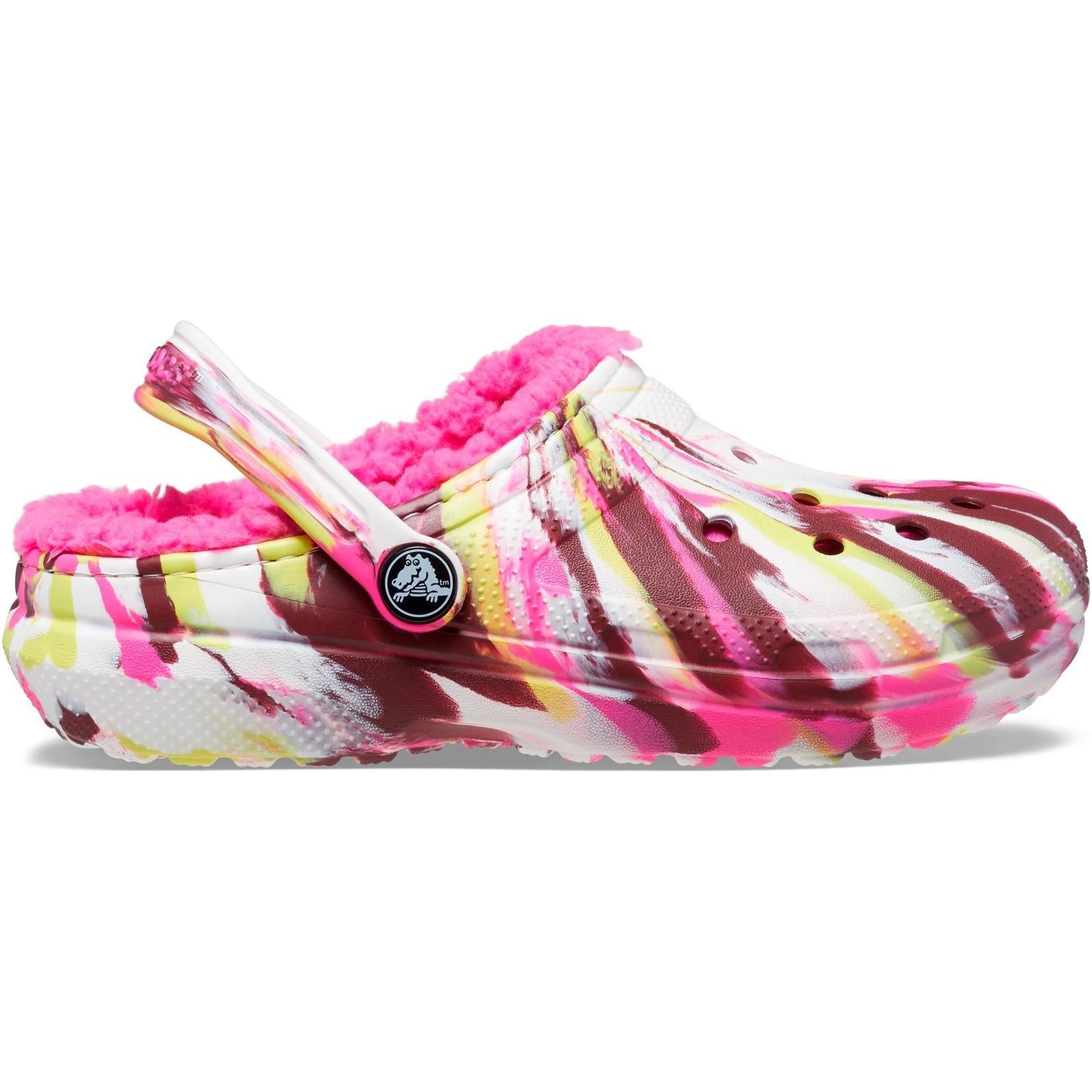 Crocs Toddler Classic Lined Marbled Clog Sandals
