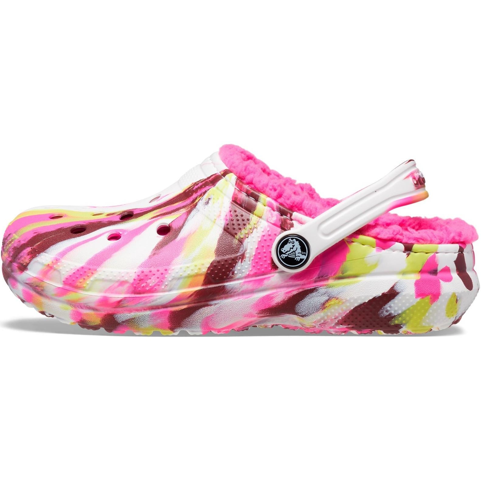 Crocs Kids Classic Lined Marbled Clog Sandals