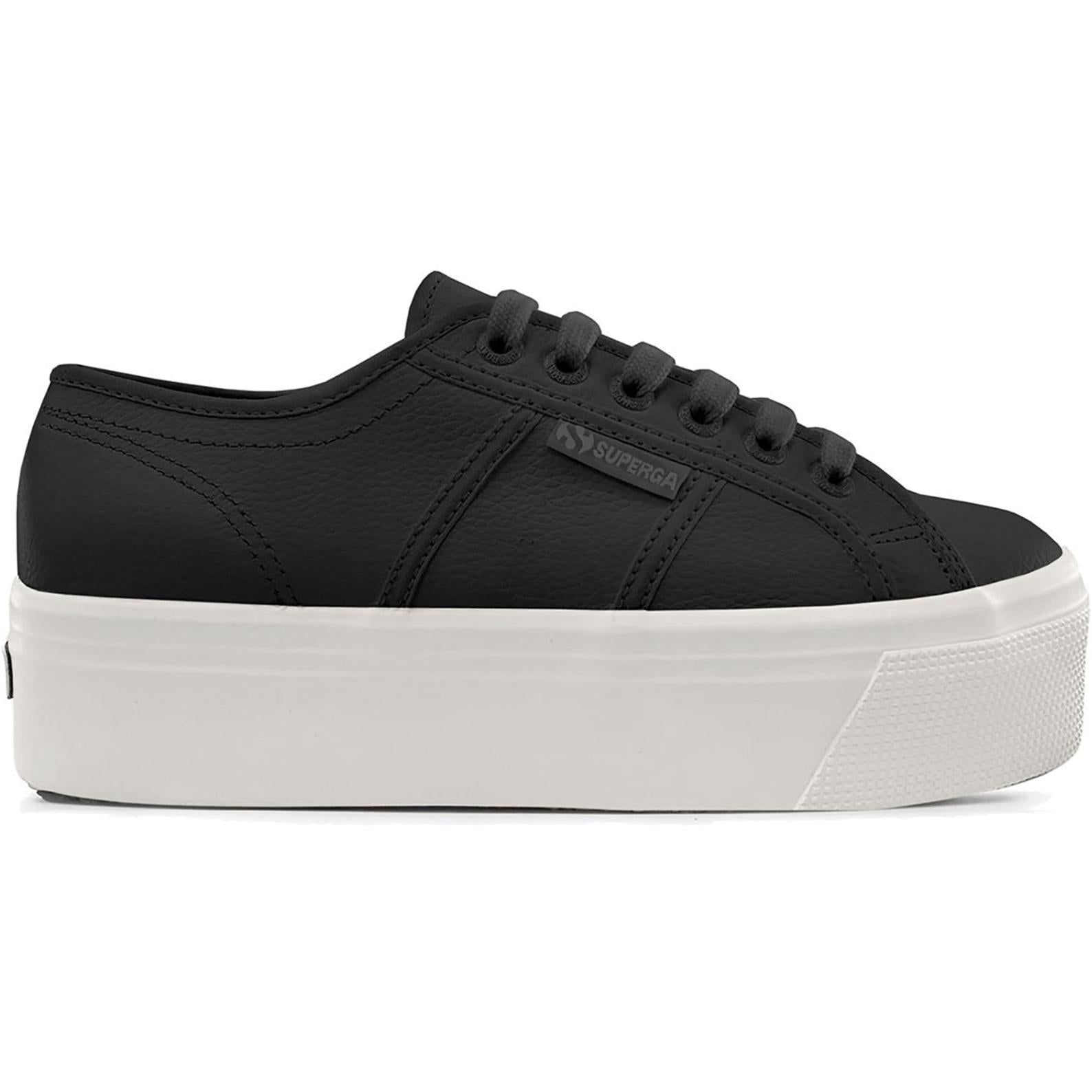 Superga 2790 Tumbled Leather Trainer