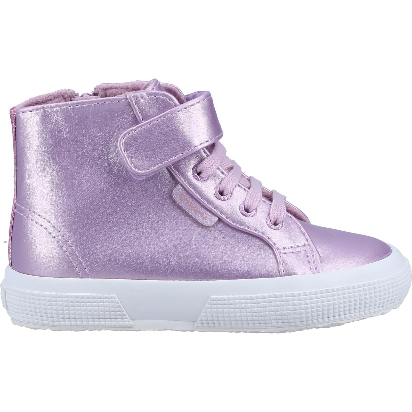 Superga 2674 Kids Faux Leather Glitter Boots