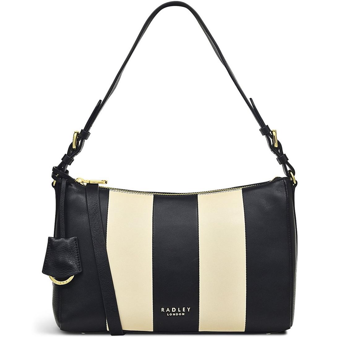 Radley Dukes Place Stripe Quilt Medium Ziptop Shoulder Bag