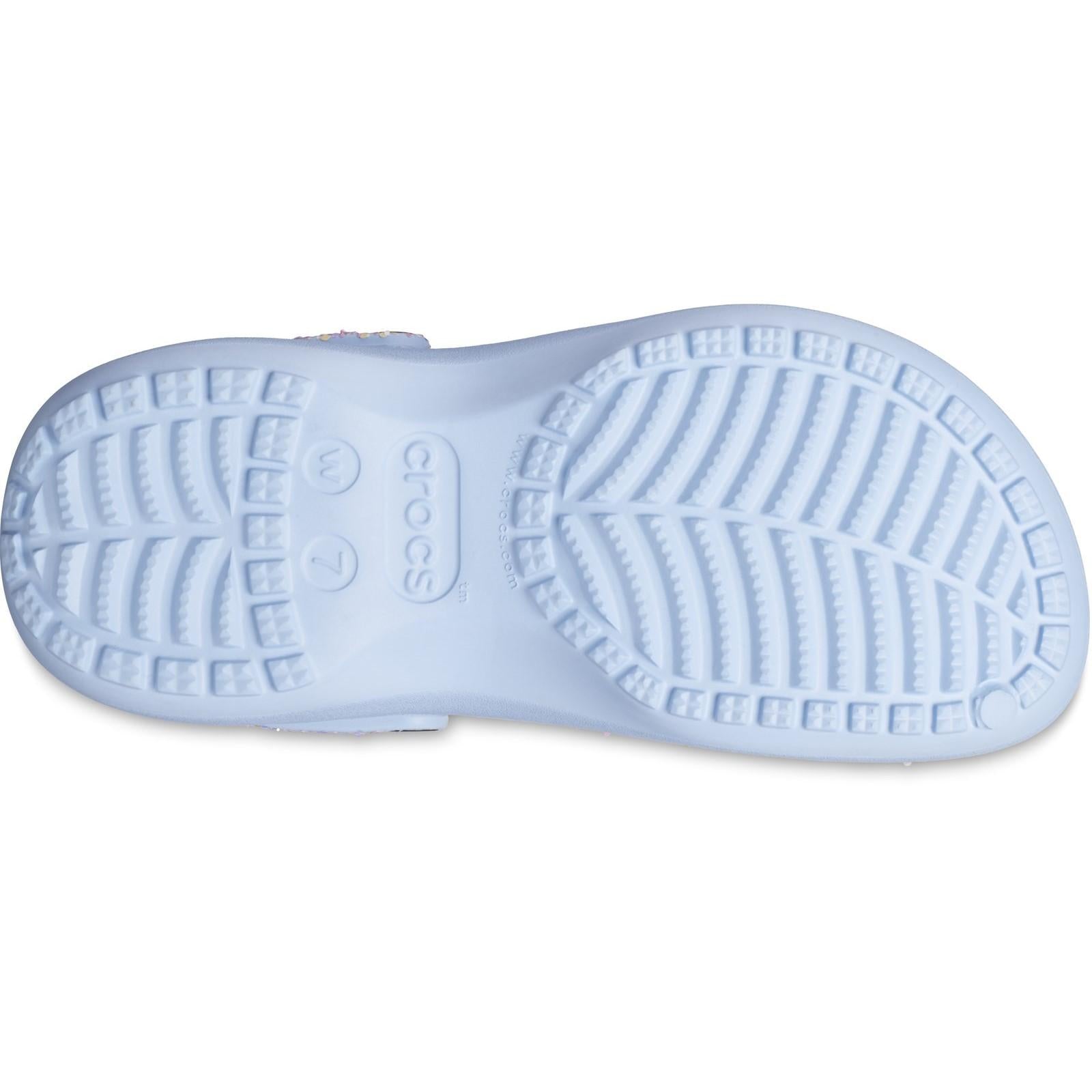 Crocs Classic Platform Glitter Clog Sandals
