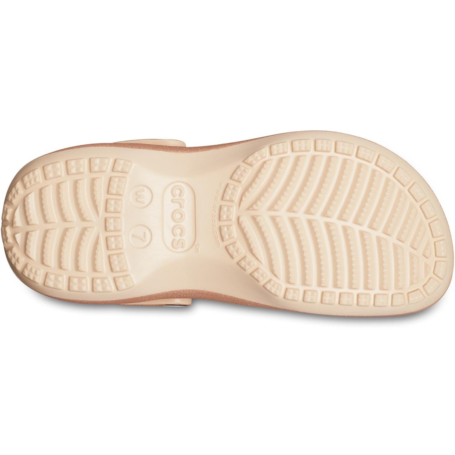 Crocs Classic Platform Glitter Clog Sandals