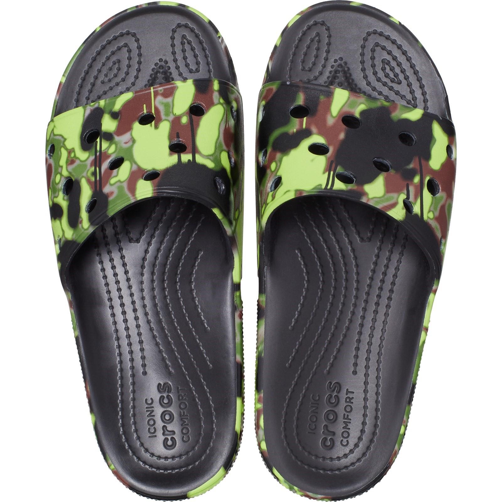 Crocs Spray Camo Slide Sandals