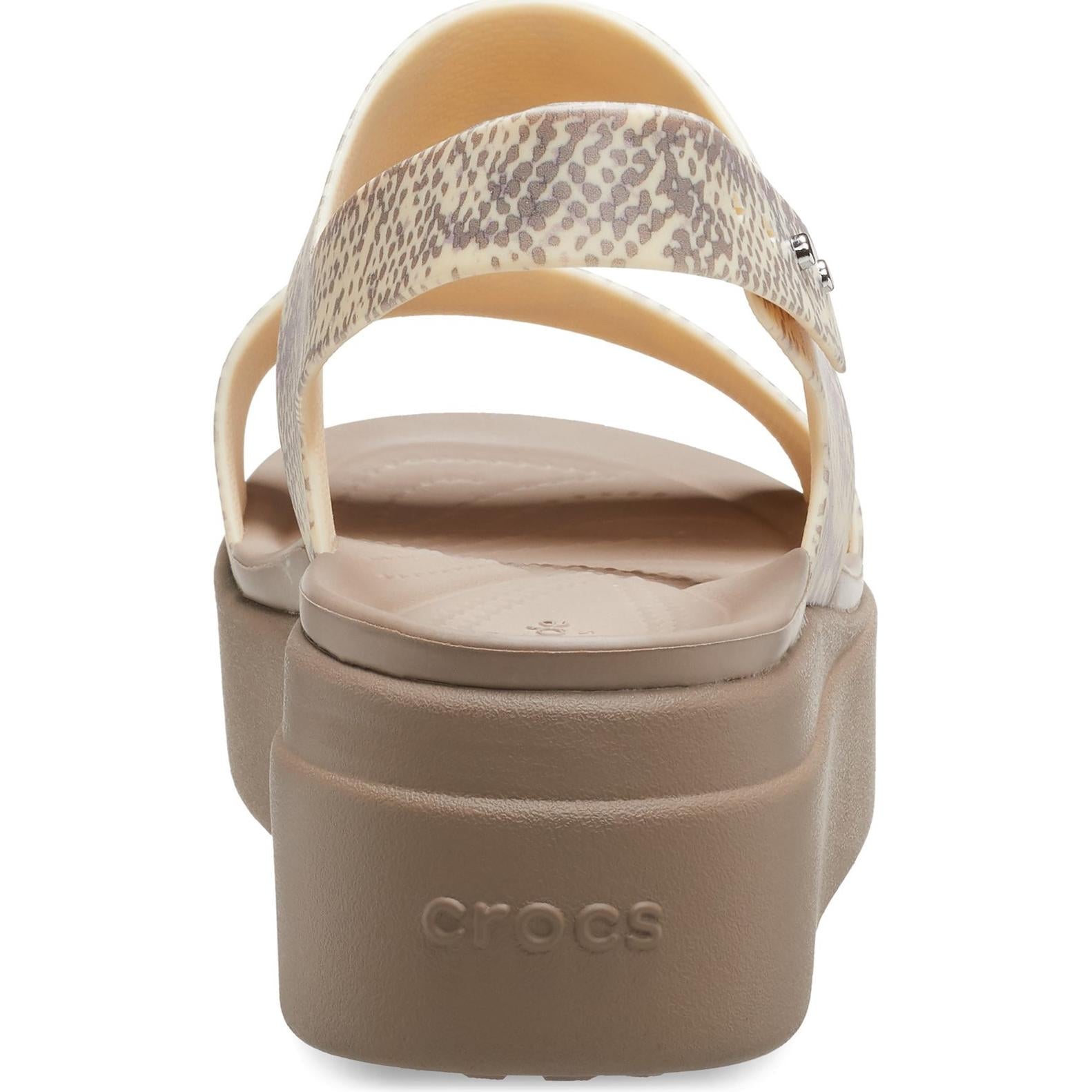 Crocs Brooklyn Snake Low Wedge Sandals