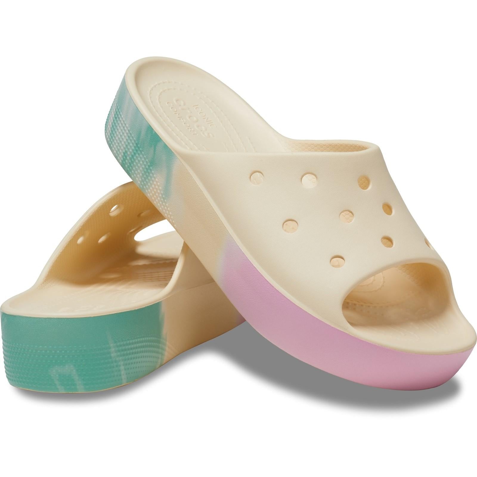 Crocs Classic Platform Ombre Slide Sandals