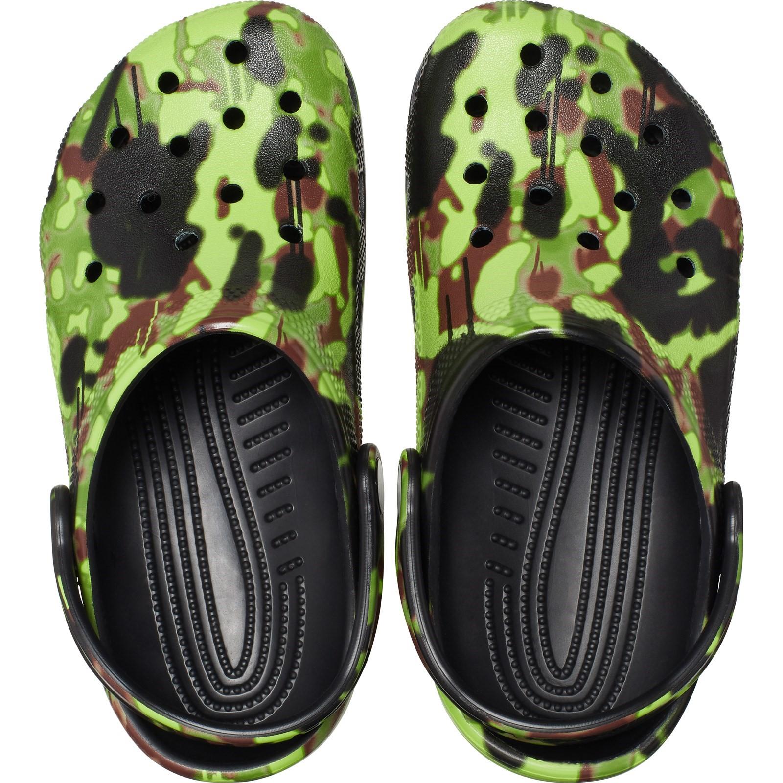 Crocs Classic Spray Camo Clog Shoes