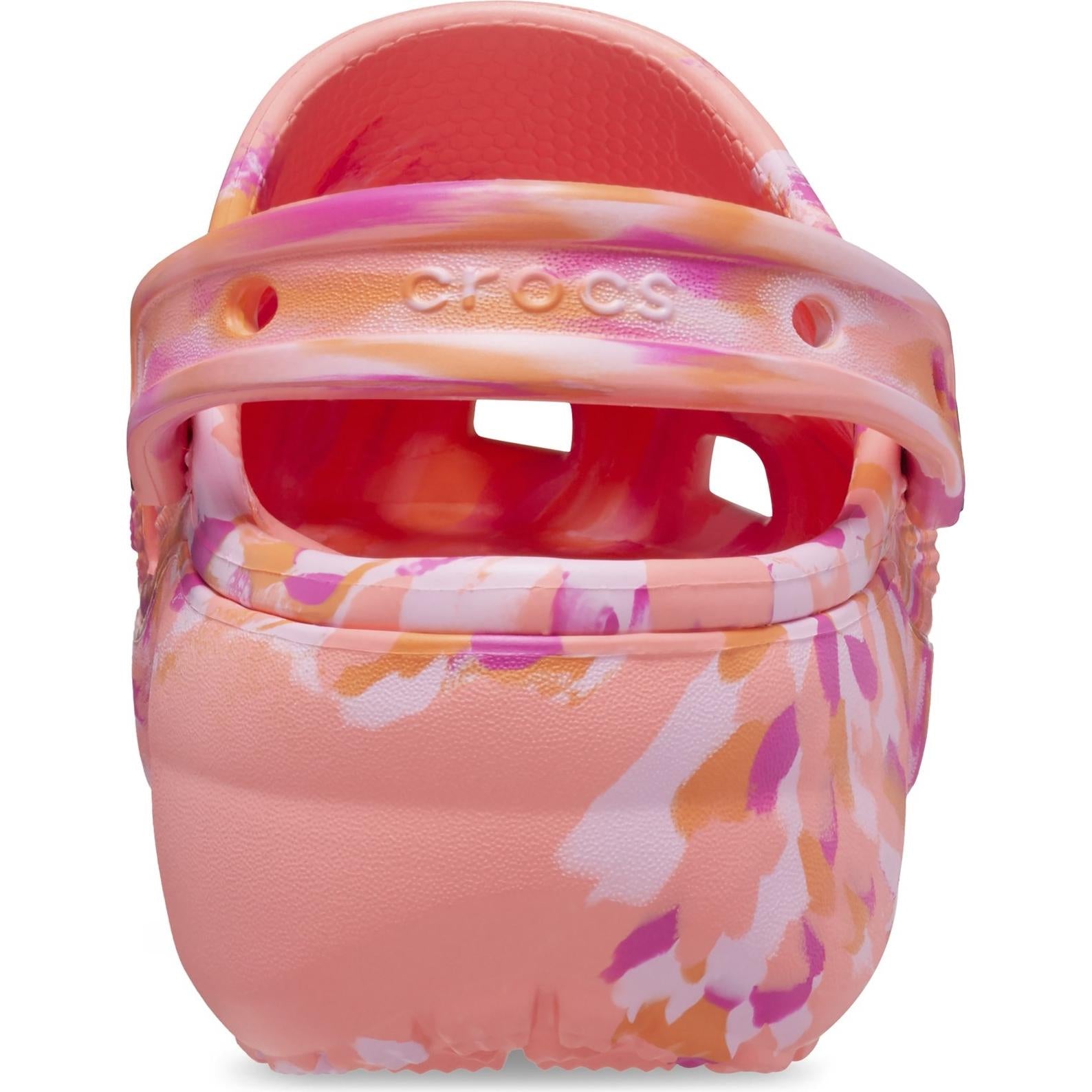 Crocs Classic Platform Marbled Clog Sandals