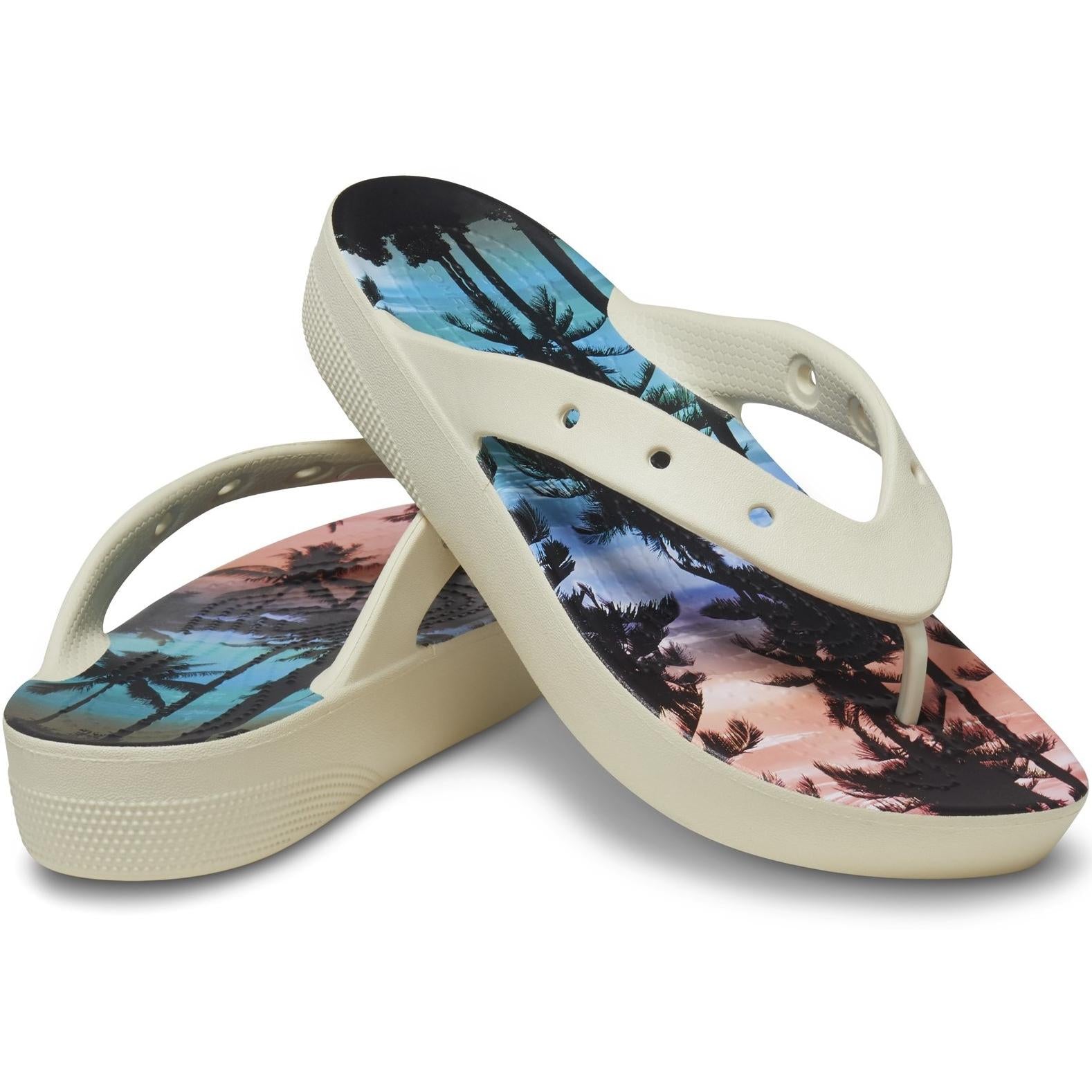 Crocs Classic Summer Nostalgia Platform Flip Flop Sandals