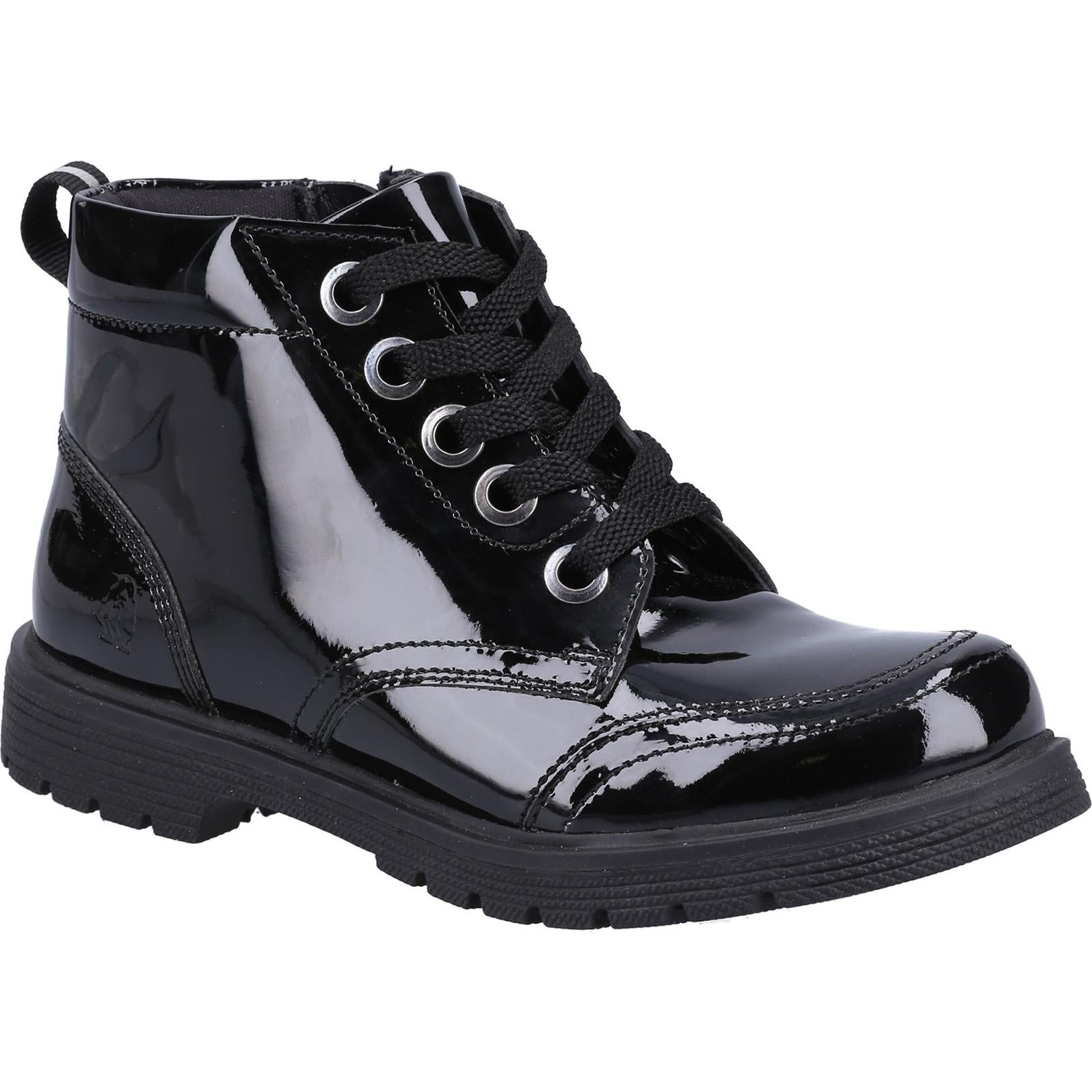 Hush Puppies Jolie Patent JNR Chelsea Shoes