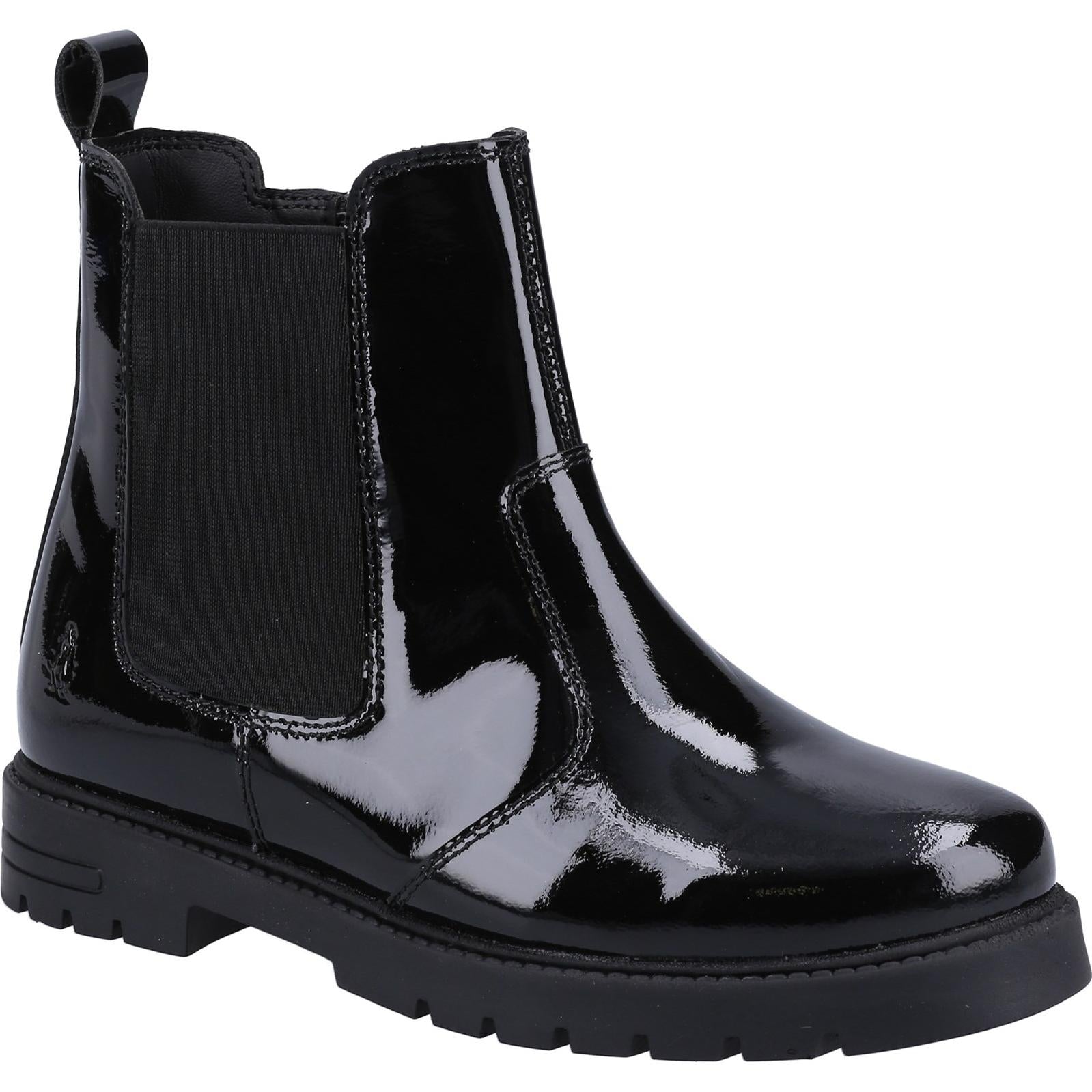 Hush Puppies Laura Patent JNR Chelsea Shoes