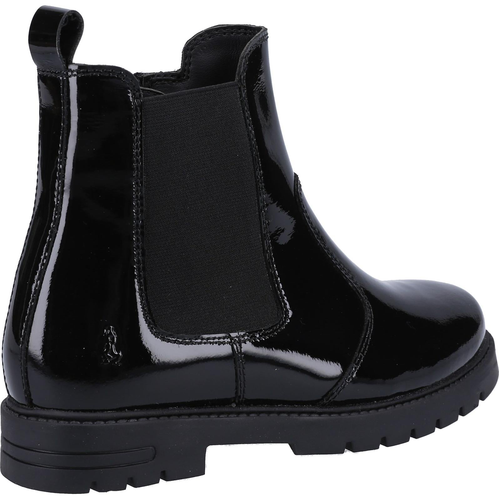 Hush Puppies Laura Patent JNR Chelsea Shoes