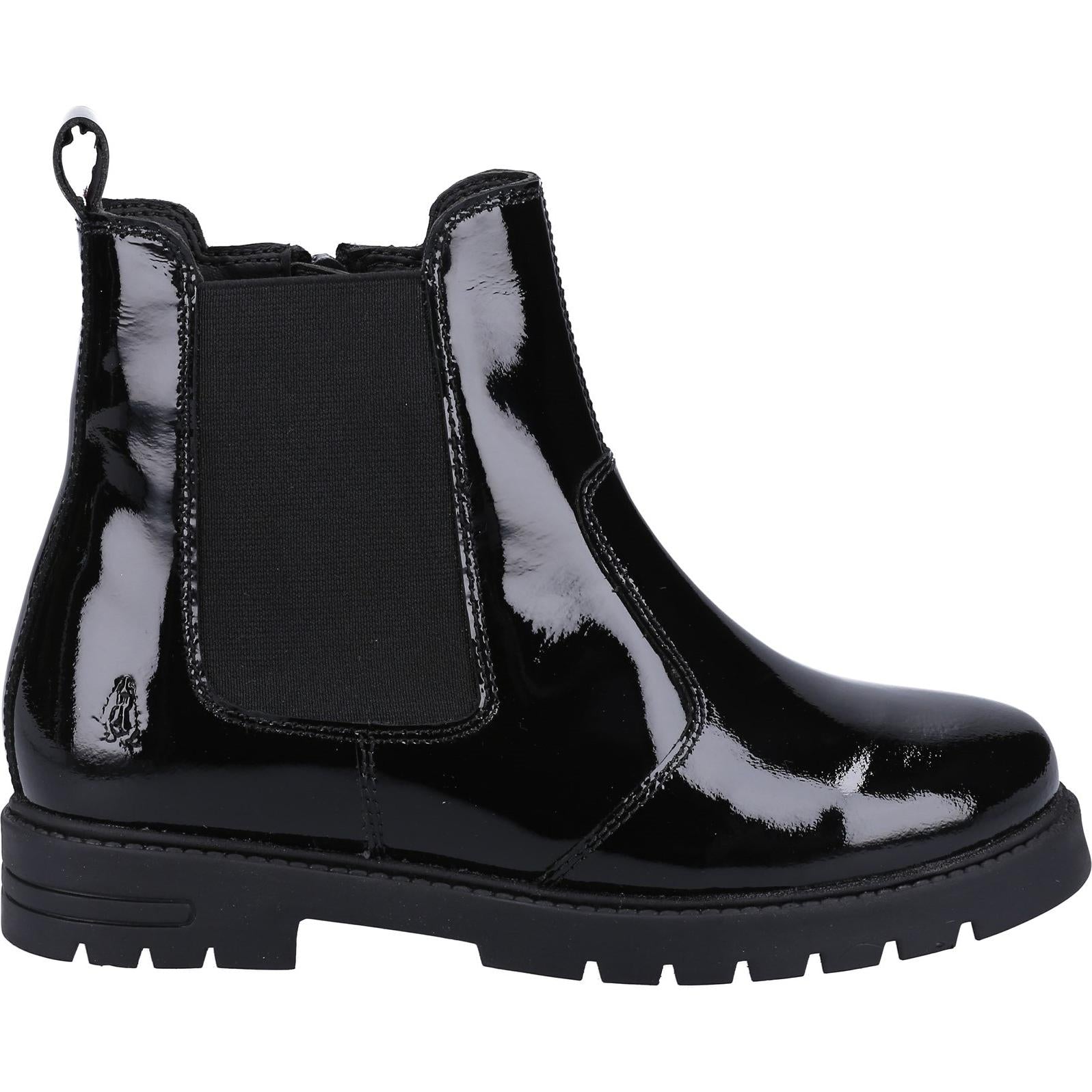 Hush Puppies Laura Patent JNR Chelsea Shoes