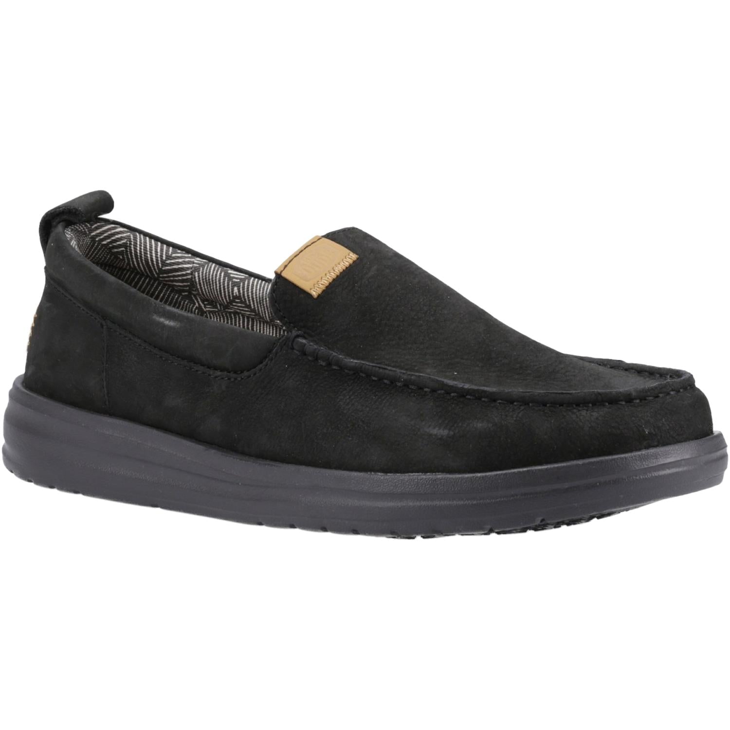 Hey Dude Wally Grip Moc Craft Leather Shoe