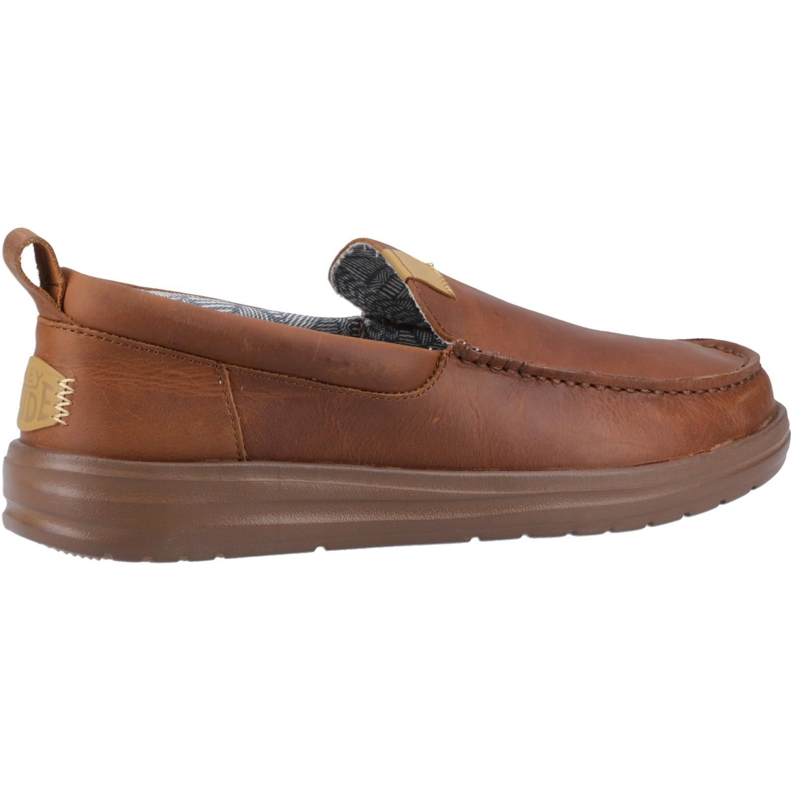 Hey Dude Wally Grip Moc Craft Leather Shoe