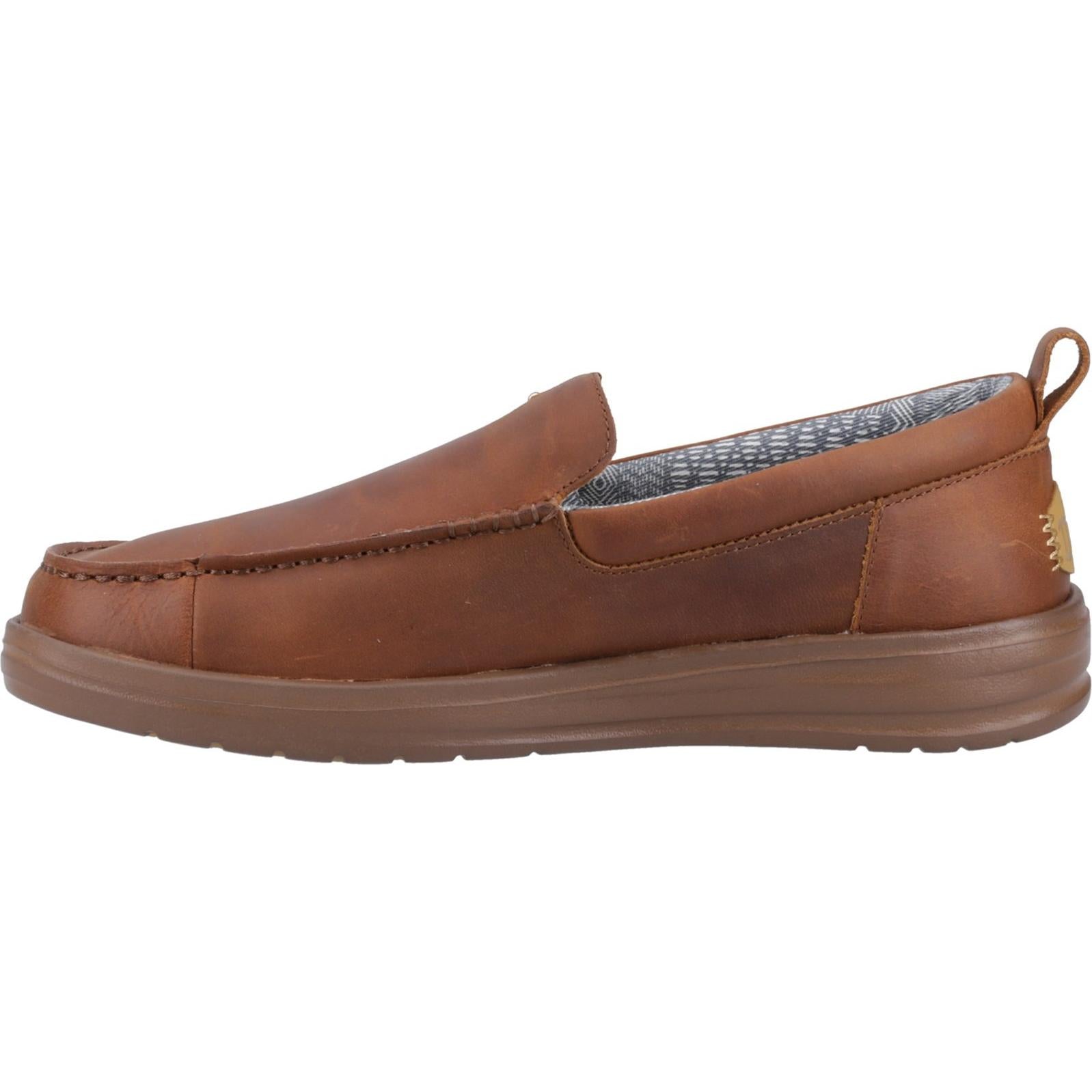 Hey Dude Wally Grip Moc Craft Leather Shoe