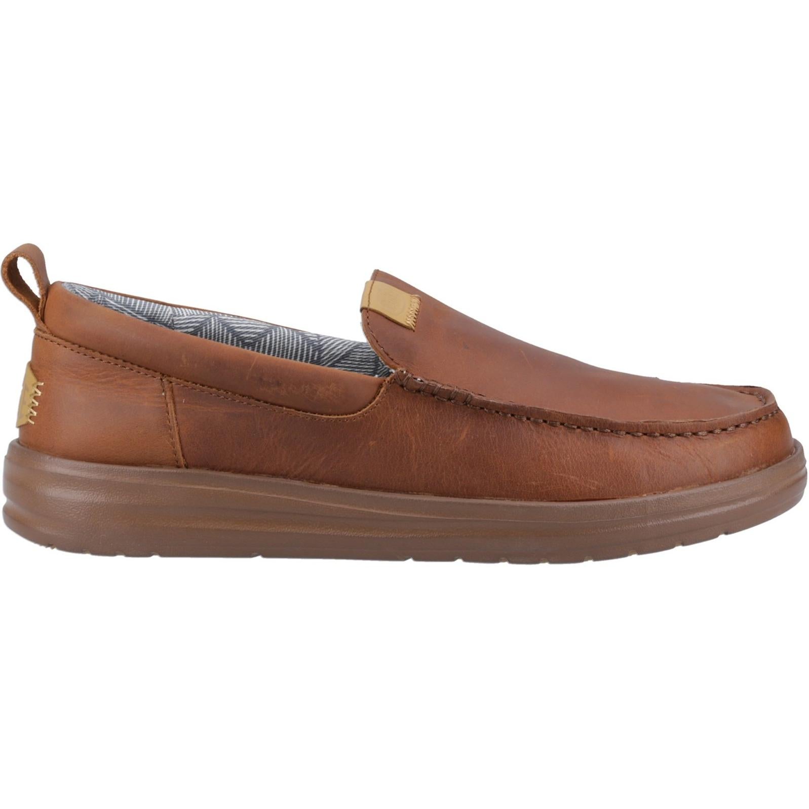 Hey Dude Wally Grip Moc Craft Leather Shoe